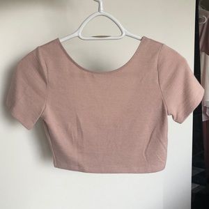 Aritzia Pink Crop Top